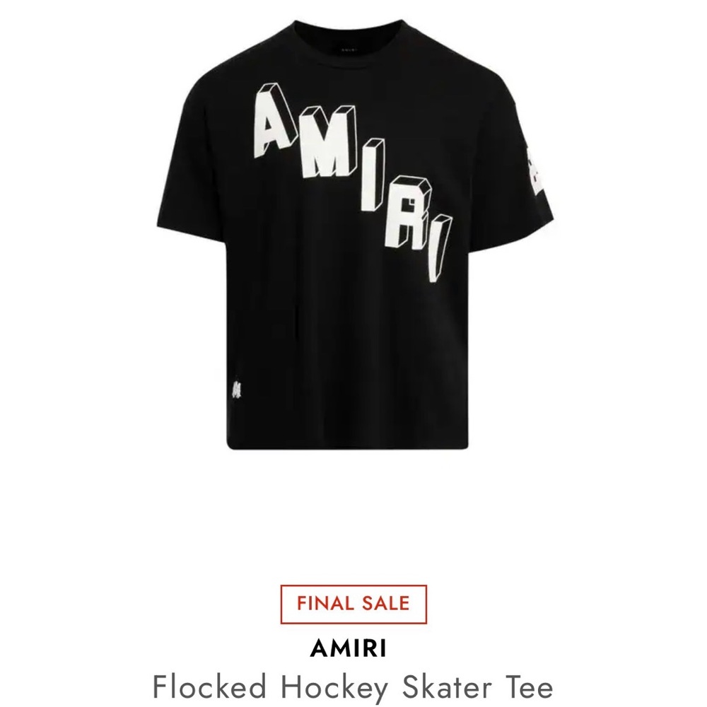 AMIRI Black and White Graphic Tee